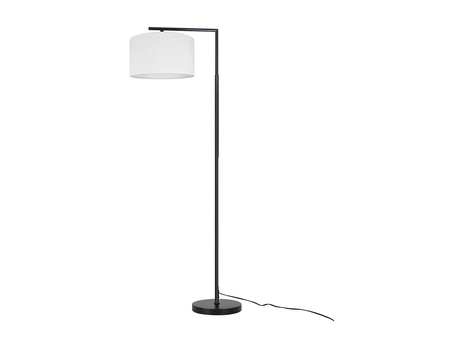 ZMH Lampadaire pour salon design tissu moderne lampe de lecture E27 avec interrupteur au pied