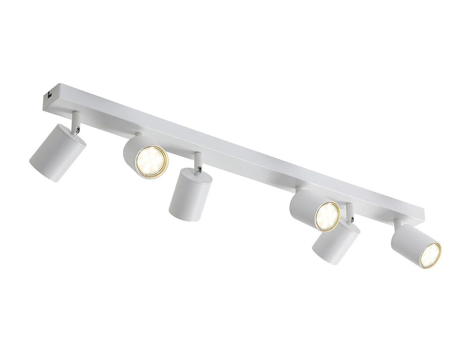 ZMH Plafonnier LED rétro blanc- GU10 orientable à 350° pour chambre à coucher