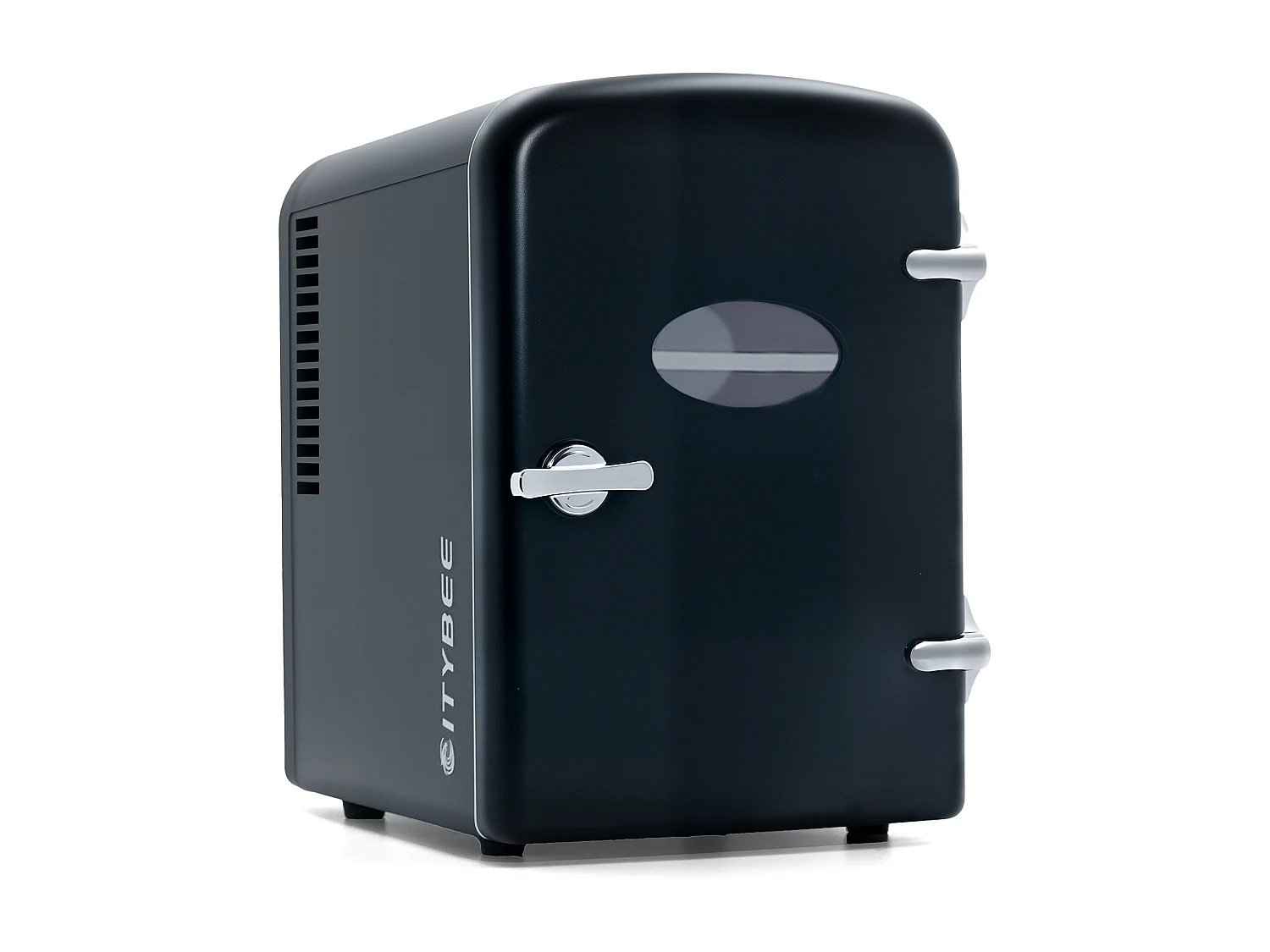 ZMH Mini réfrigérateur 4L noir 12V/230V silencieux – pour voiture camping bureau