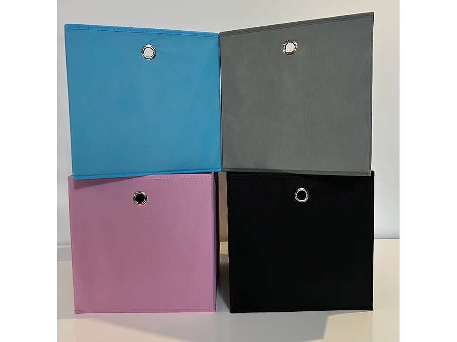 Organizer Różowy Materiałowy 32 x 30 x 32 cm Pojemnik na Zabawki Bieliznę
