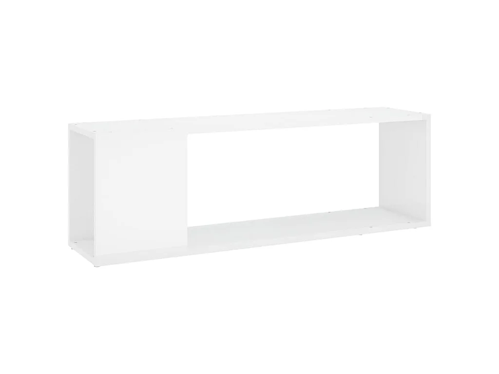 TV-Schrank Hochglanz-Weiß 100x24x32 cm Holzwerkstoff
