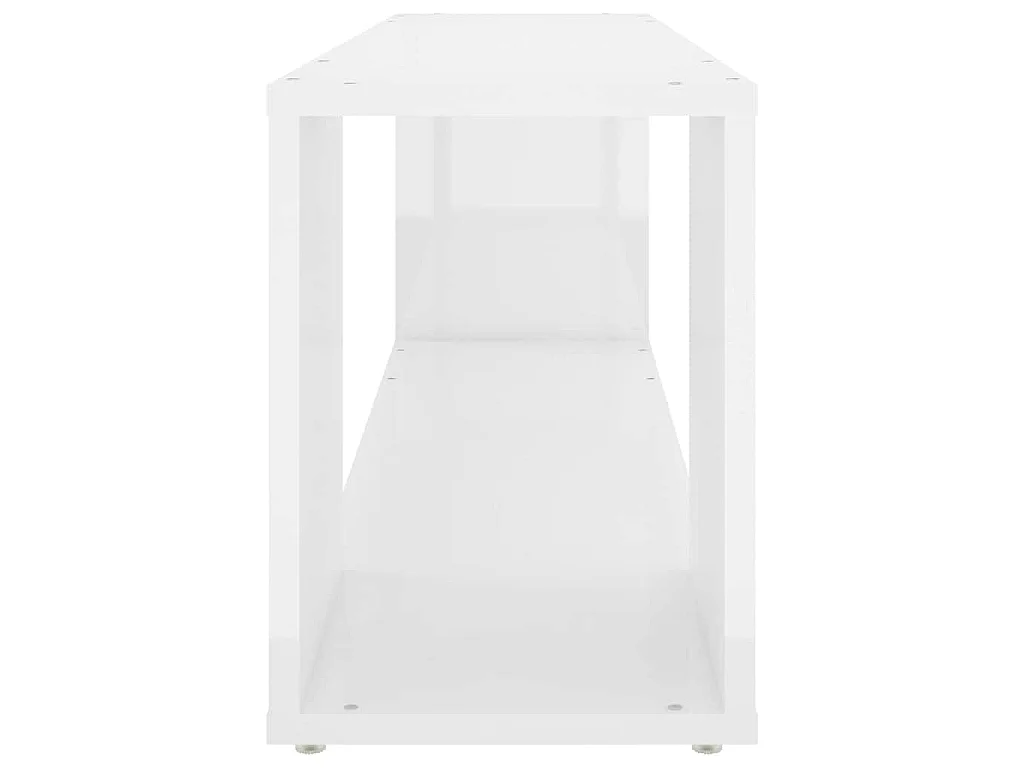 Tv-meubel 100x24x32 cm bewerkt hout hoogglans wit