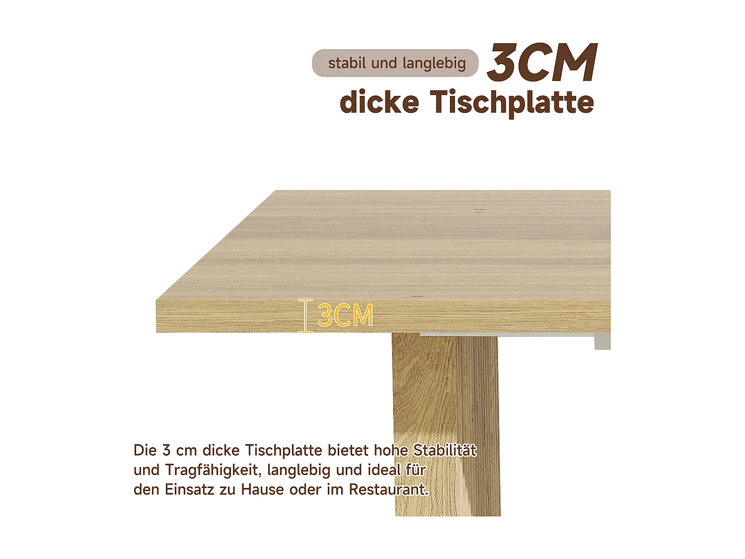 Table à manger extensible 140-200x90X75 cm, pou 6 à 8 personnes, rectangulaire,MDF,Chêne