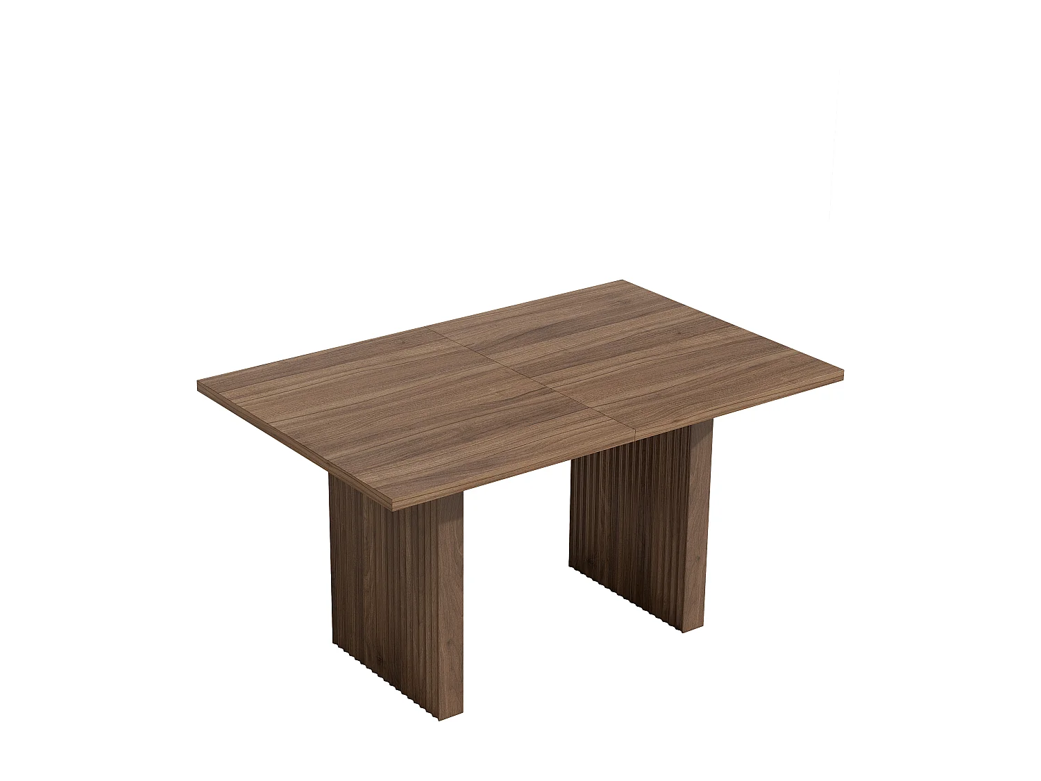 Table à manger extensible 140-200x90X75 cm, pou 6 à 8 personnes, rectangulaire,MDF,noyer