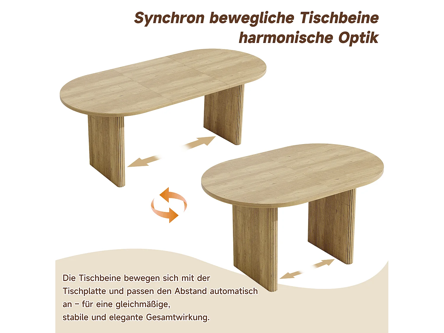 Table à manger extensible 140-200x90 cm 6-8 personnes coins arrondis plateau épais 3 cm MDF chêne naturel