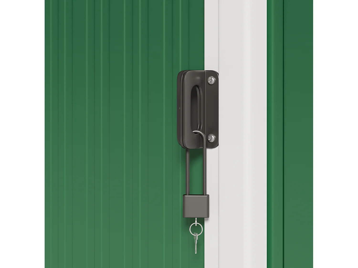 Abri de jardin métallique étanche,porte verrouillable,rangement extérieur pour outils abri extérieur anti-UV,163×89×183cm