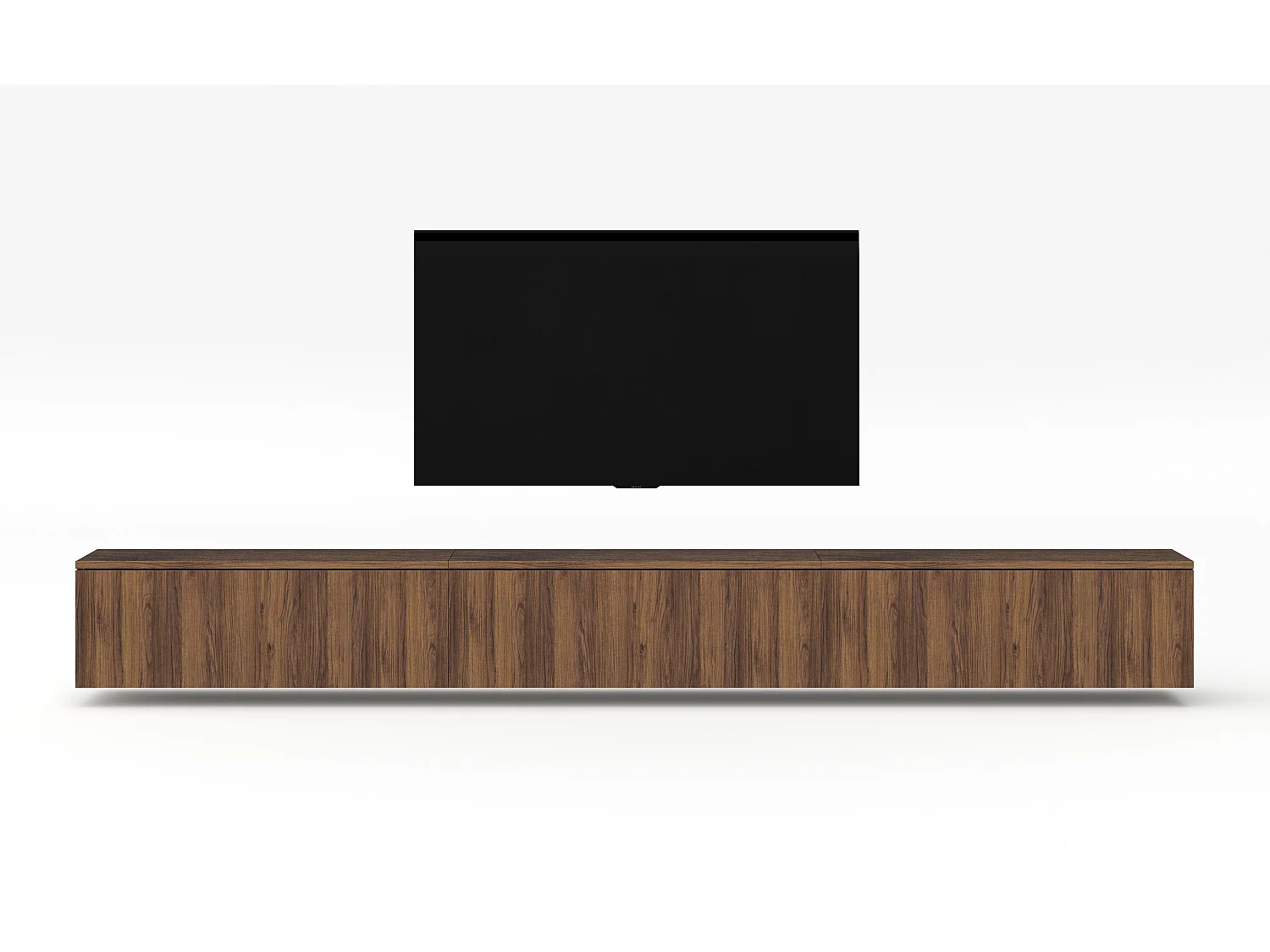 AX LIVING Lowboard TV modern Loriano 300 cm hängend Nussbaum Warmia