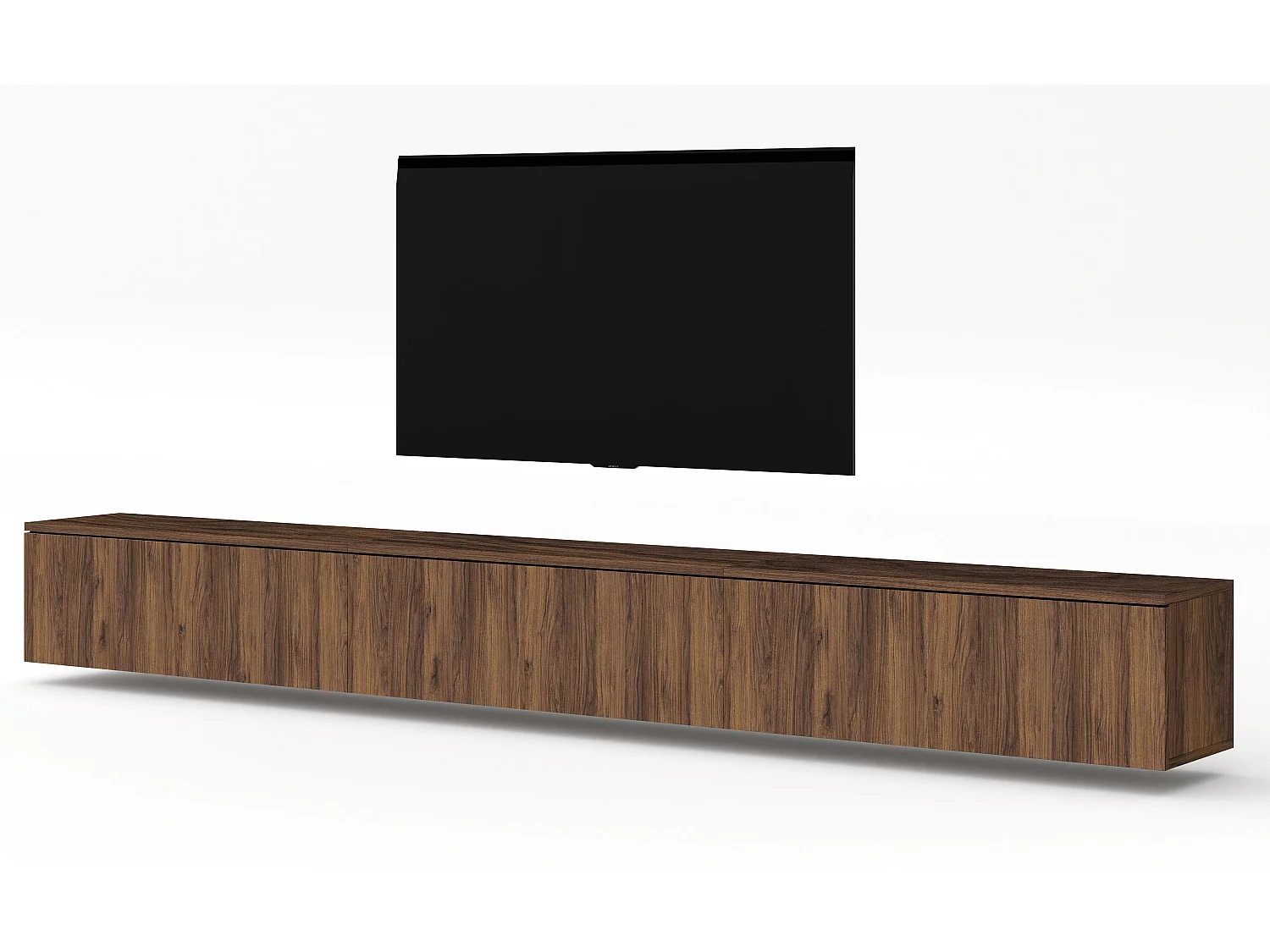 AX LIVING Lowboard TV modern Loriano 300 cm hängend Nussbaum Warmia