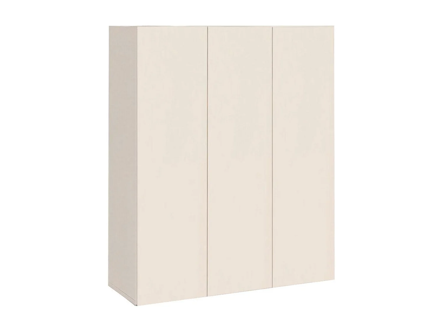 Meuble à chaussures 3 portes laqué beige - PAVEL