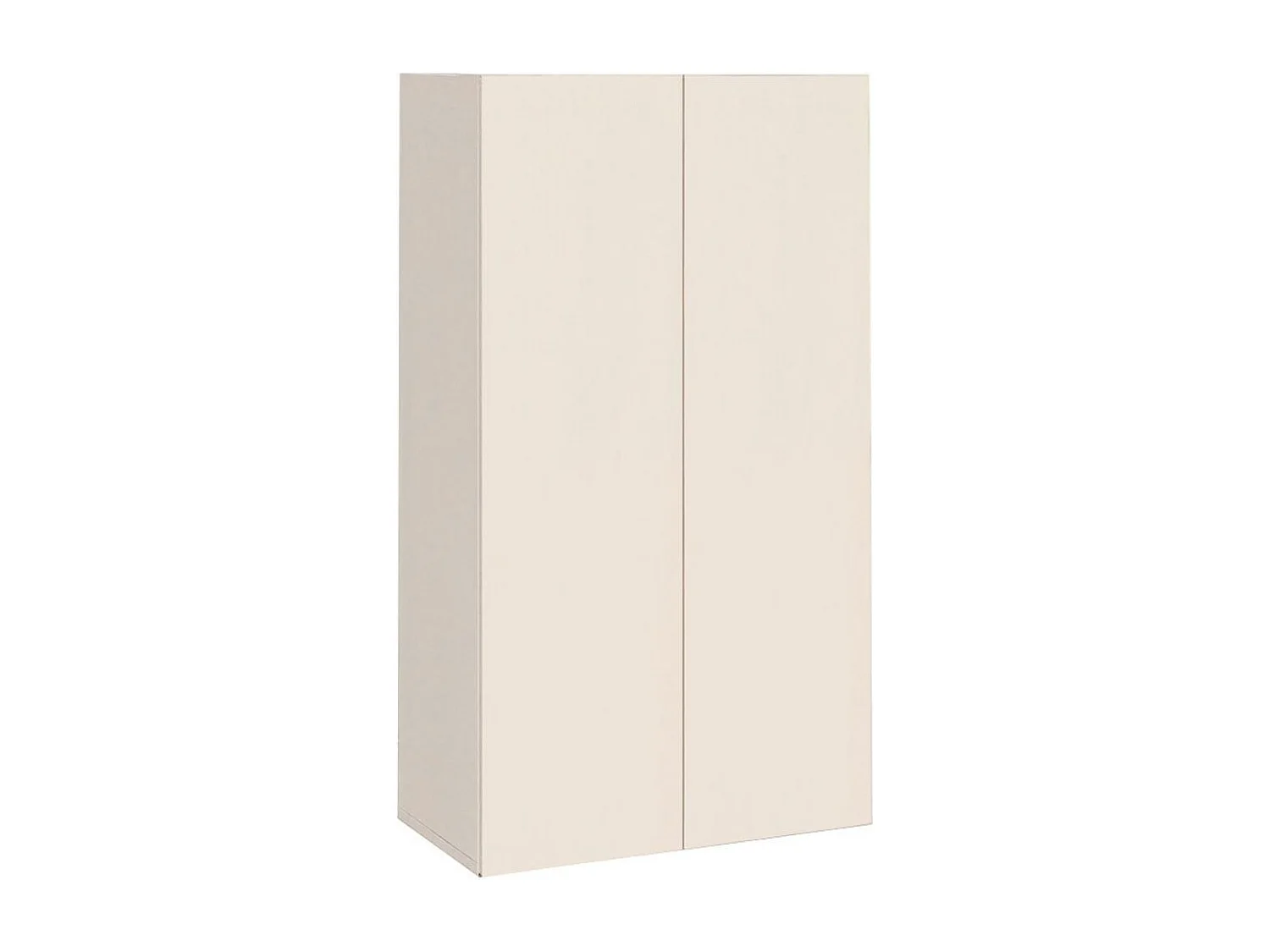 Meuble à chaussures 2 portes laqué beige poudré - PAVEL