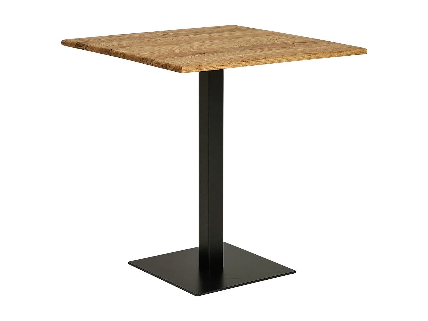 Table bistrot carrée en chêne clair 70 cm VARDE