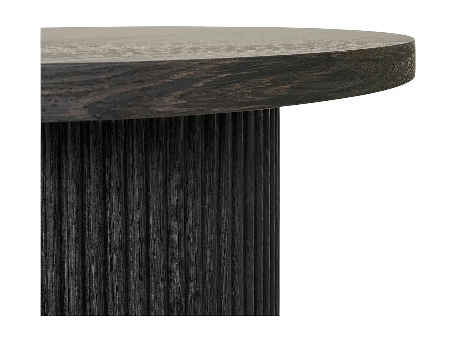 Ens. table ovale décor bois foncé + 6 chaises vertes MATERA