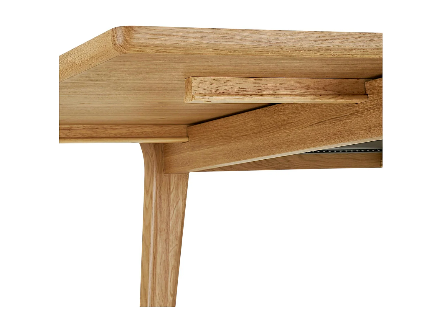 Table extensible en placage chêne clair 180-230 cm TARAZ