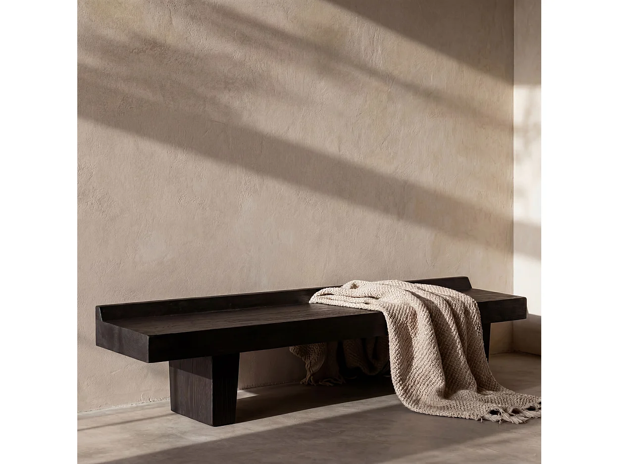 The Center Piece Bench - Dark Walnut