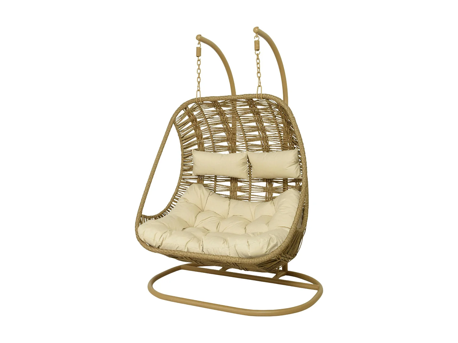 Fauteuil suspendu 2 places tressage serré finition naturelle SOUTH BEACH