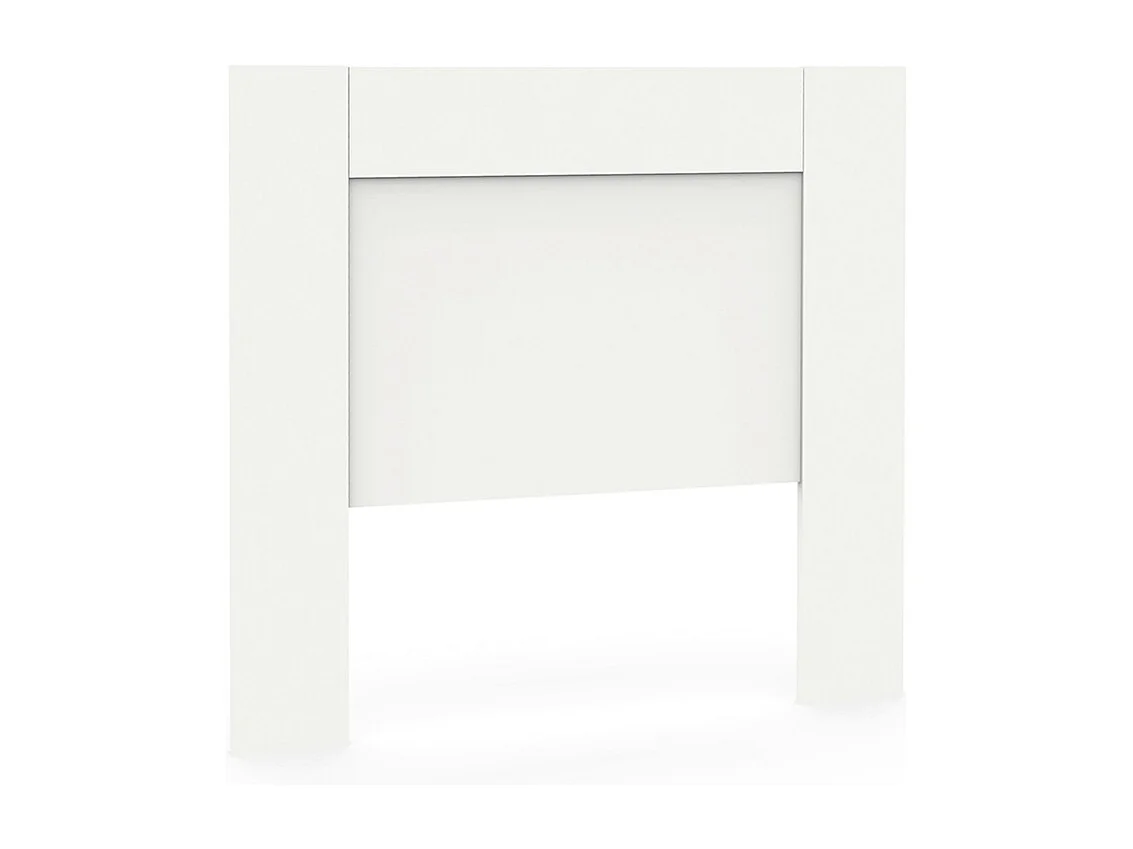 Tête de lit murale chambre à coucher coloris Blanc - Longueur 100 x Hauteur 106 x Profondeur 2,2 cm