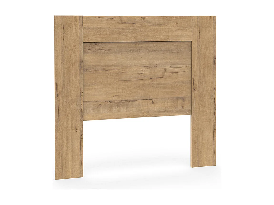 Tête de lit murale chambre à coucher coloris Chêne doré - Longueur 100 x Hauteur 106 x Profondeur 2,2 cm