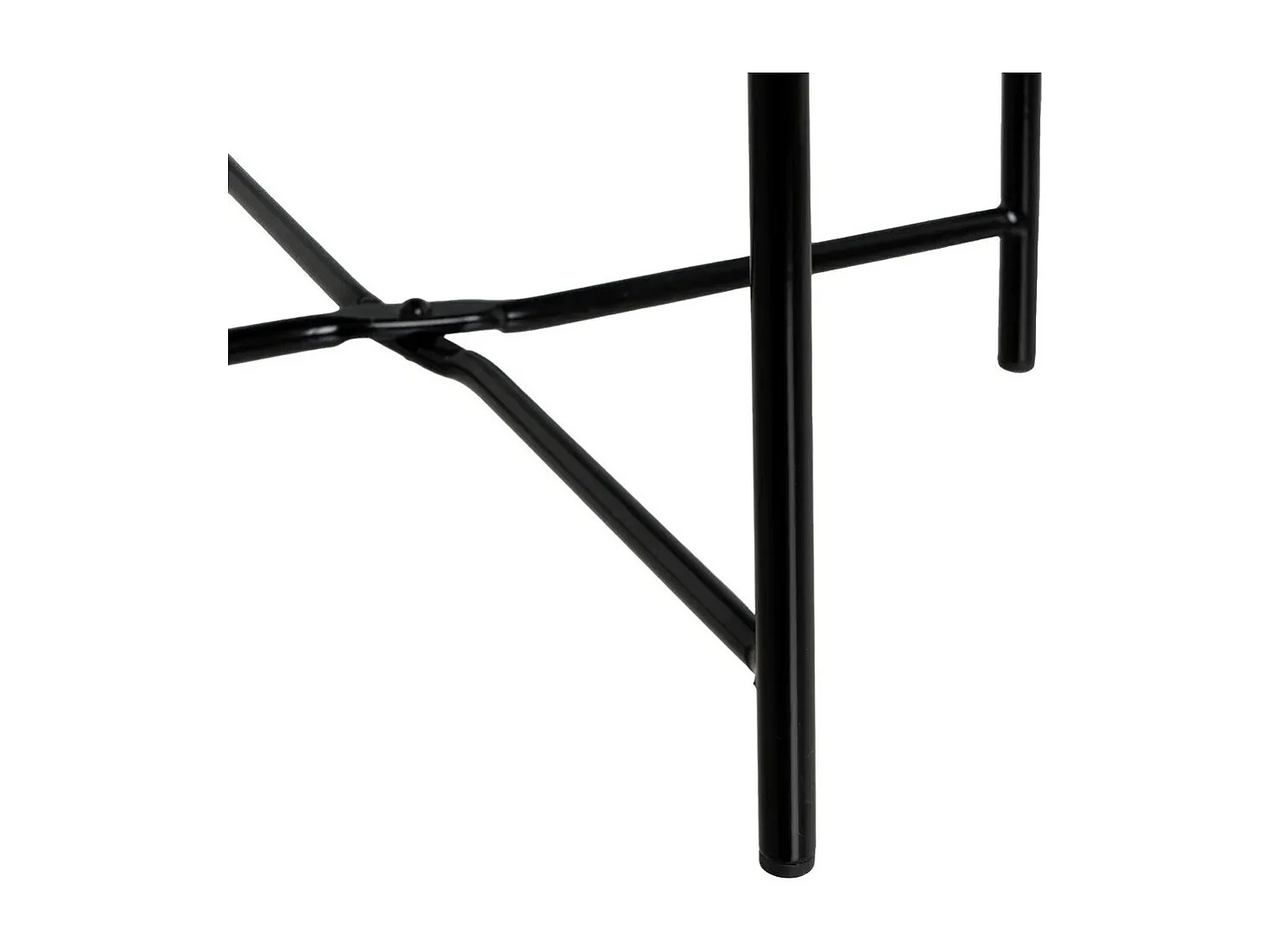 Table d'Appoint Ronde en Métal, Bout de Canapé Robuste pour Intérieur et Extérieur, coloris noir - Longueur 40 x Profondeur 40 x Hauteur 45 cm   Juanio