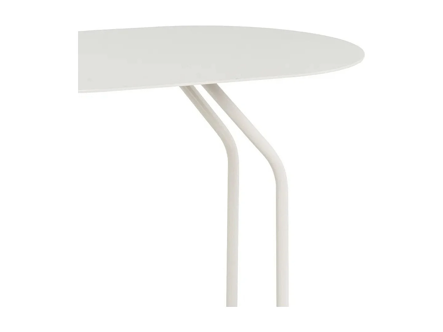 Table d'Appoint en Métal avec Plateau Ovale et Structure en C,Bout de Canapé pour Ordinateur,coloris beige-Longueur 45 x Profondeur 28 x Hauteur 49 cm   Juanio