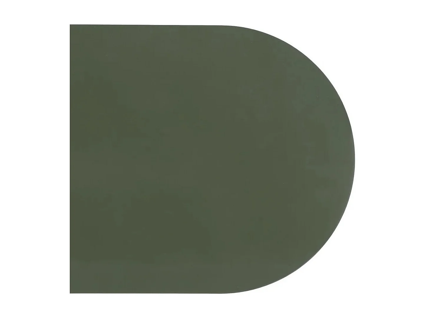 Table d'Appoint en Métal avec Plateau Ovale et Structure en C,Bout de Canapé pour Ordinateur,coloris vert olive-Longueur 45 x Profondeur 28 x Hauteur 49 cm Juanio
