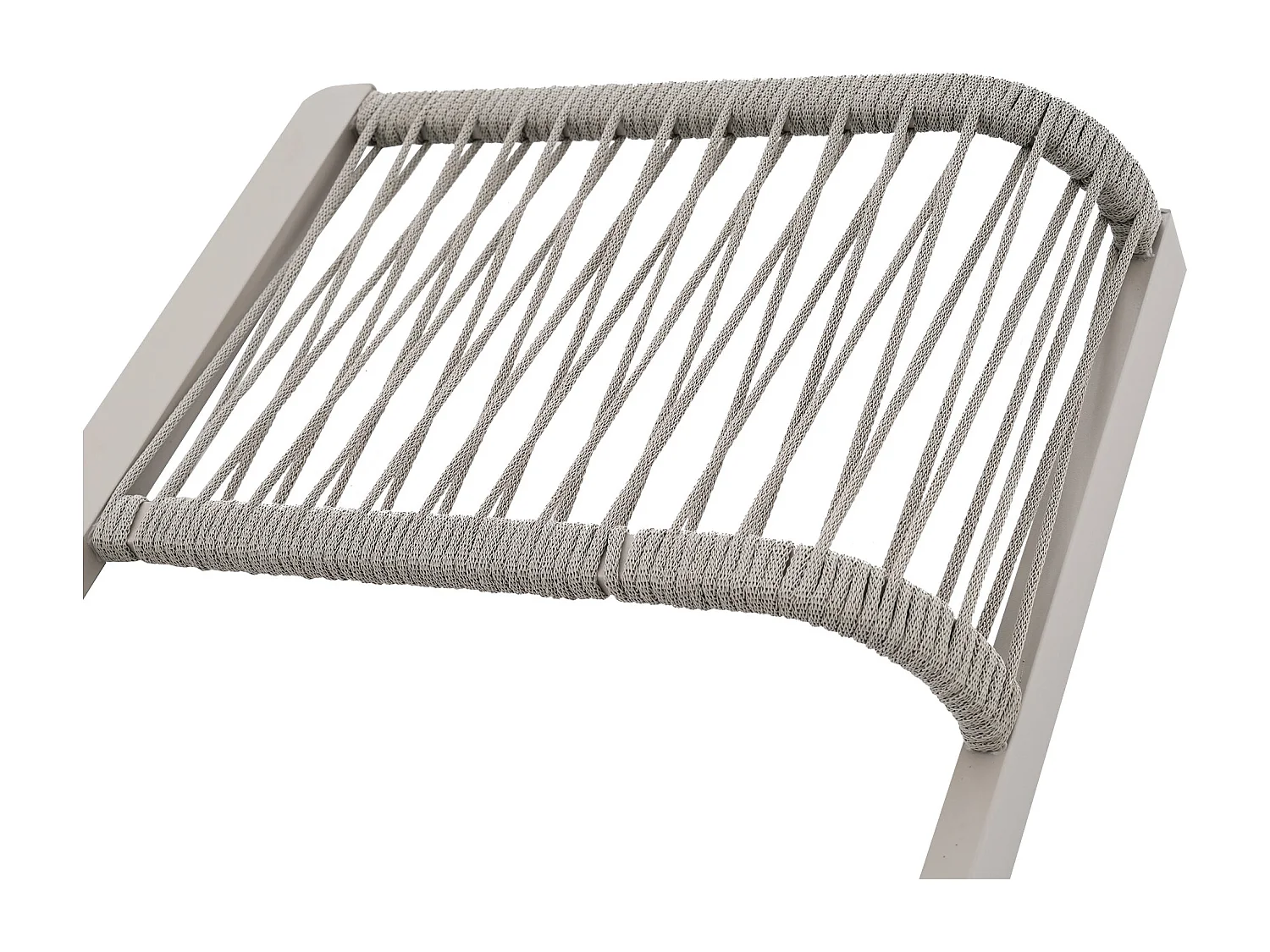 Salon de Jardin d’angle 6 Places – Table Verre – Banc + Chaises + Canapé – Acier Galvanisé – Corde Teslin – Kaki