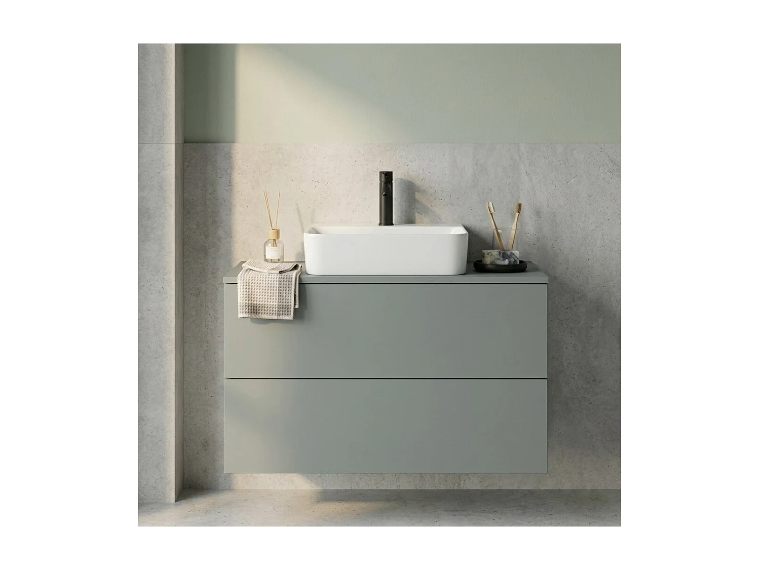 Waschtischunterschrank Color 2S 60 Aloe