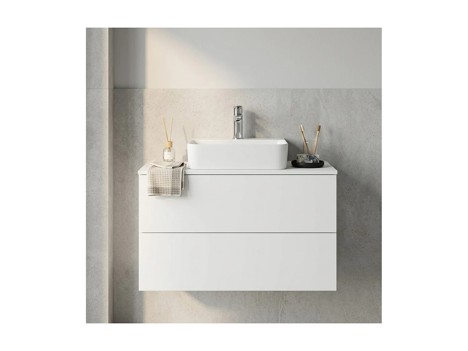 Waschtischunterschrank Color 2S 60 Weiß