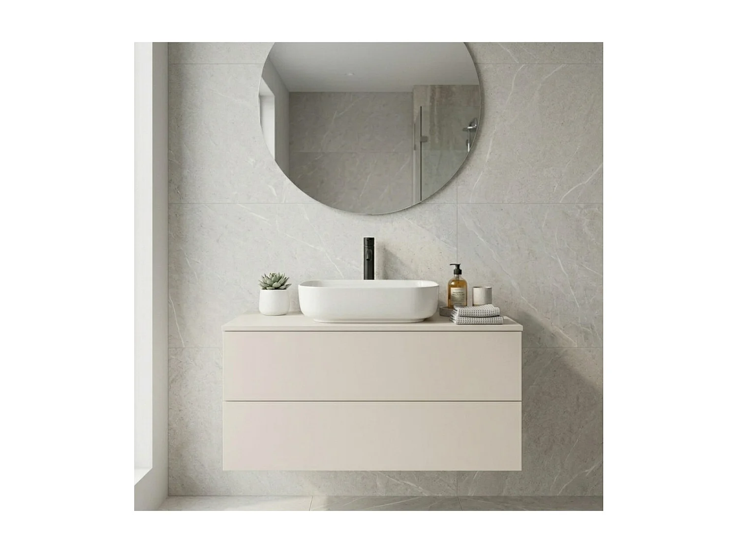 Wastafelonderkast Color 2S 80 Macadamia
