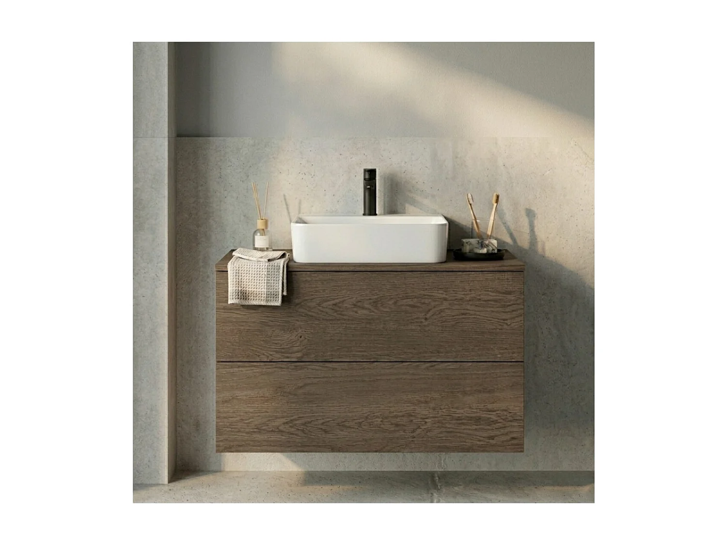 Wastafelonderkast Color 2S 60 Baltic Storm