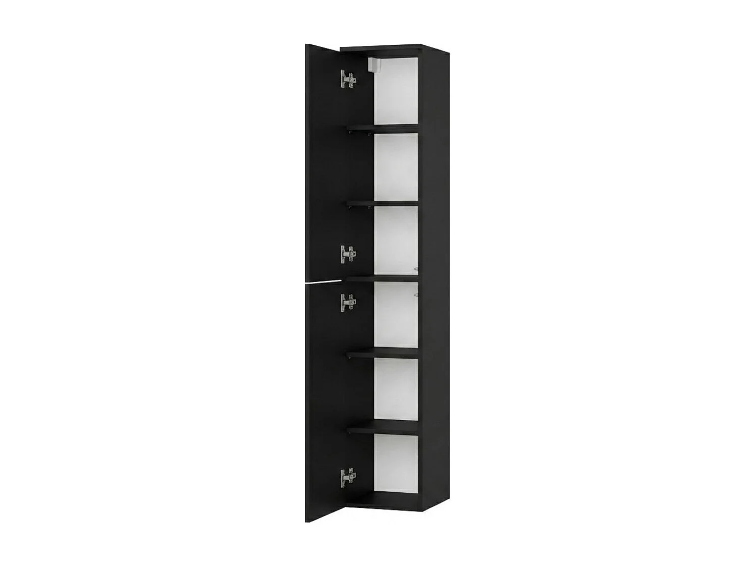 Badezimmerschrank / Hängeschrank Color 2D 160 Schwarz