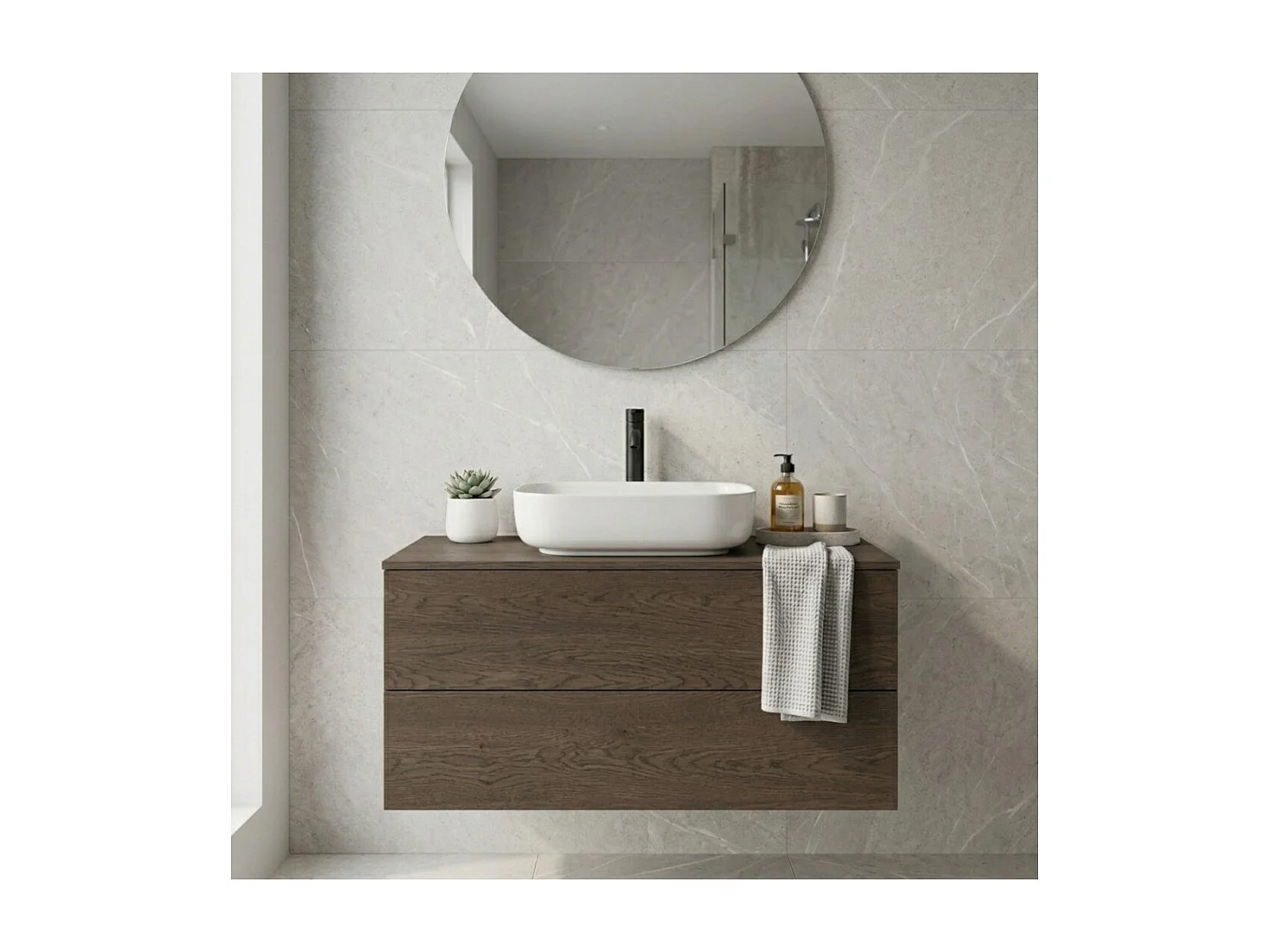 Wastafelonderkast Color 2S 80 Baltic Storm