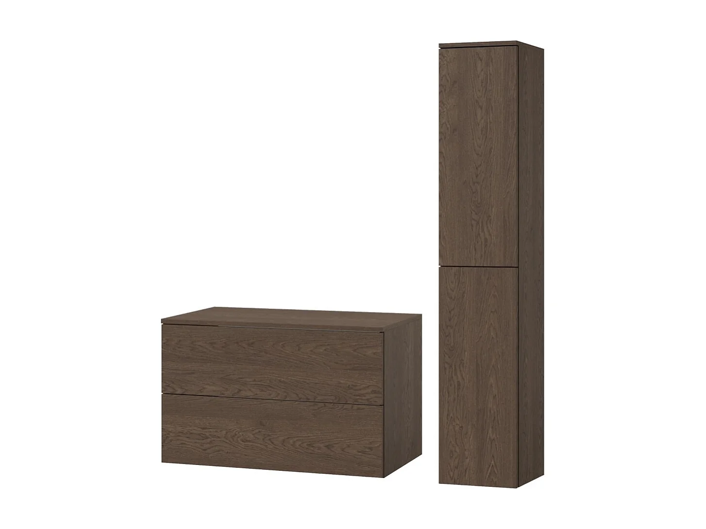 Badezimmerset 2-Teilig: Unterschrank + Hochschrank Color Baltic Storm (2S 80 + 2D 160)