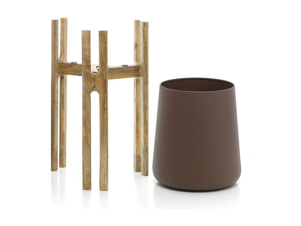 Le Cache-Pot Forked Root - Brun Naturel - M