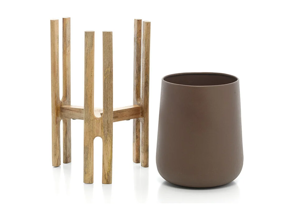 Le Cache-Pot Forked Root - Brun Naturel - M