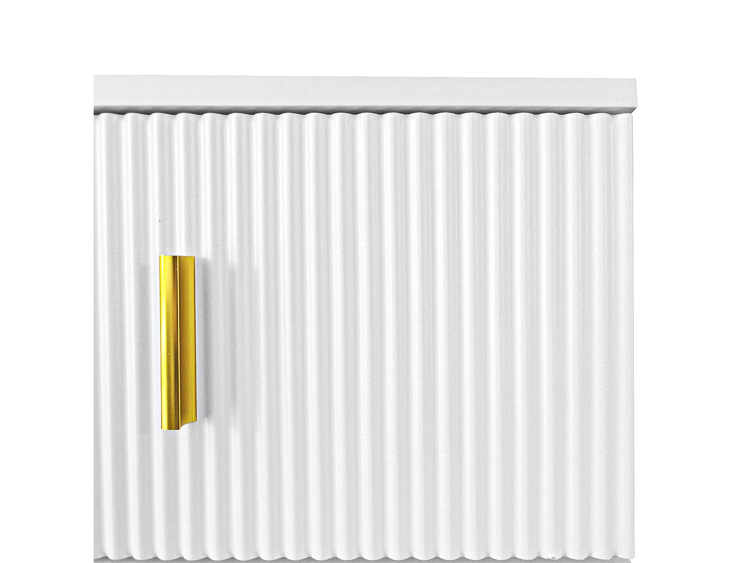 Modern Sideboard - 2 Doors with Adjustable Shelves and 2 Drawers - White