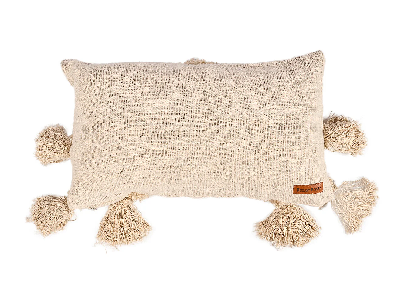 The Nomad Tassel Cushion Cover - Cream