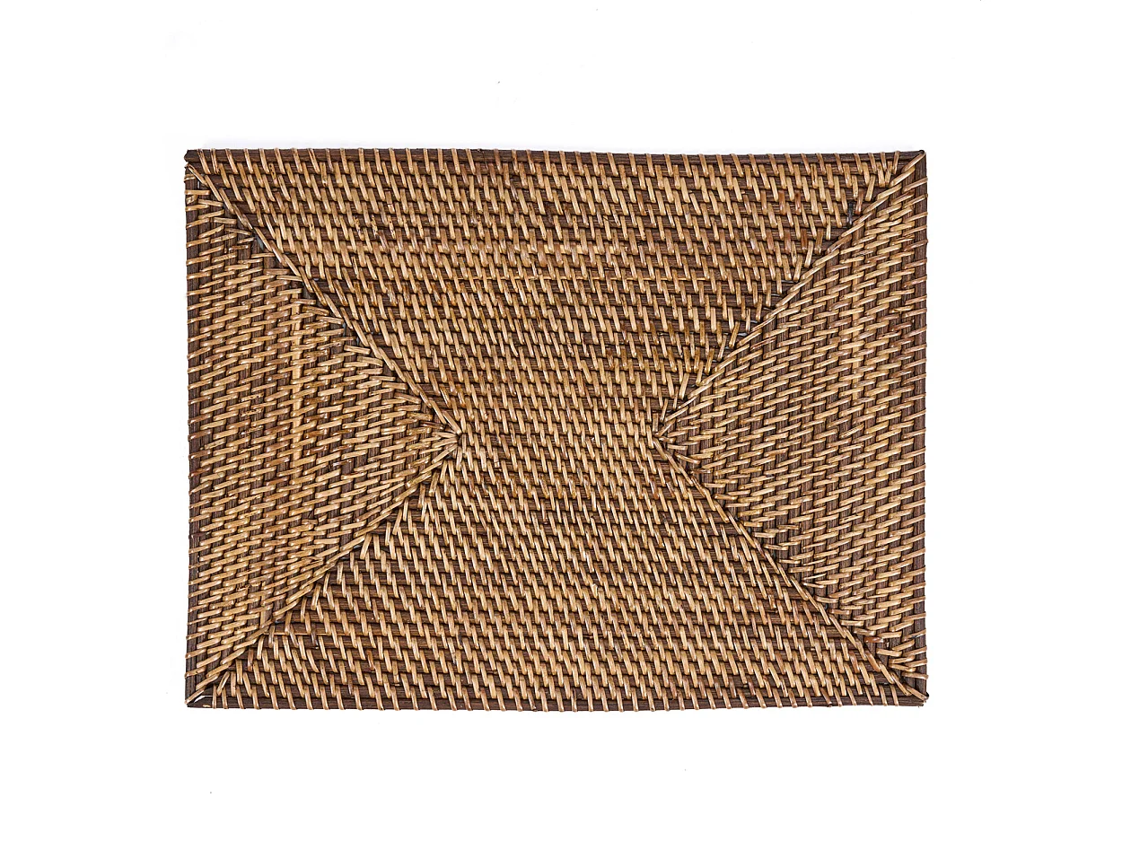 Set De Table Rectangulaire Colonial - Brun Naturel