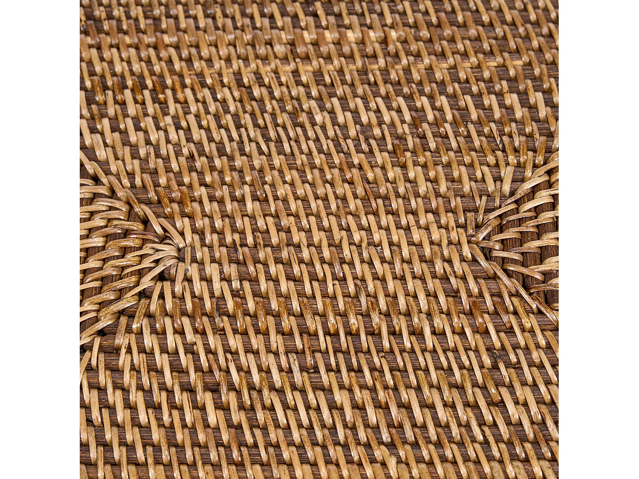 Set De Table Rectangulaire Colonial - Brun Naturel