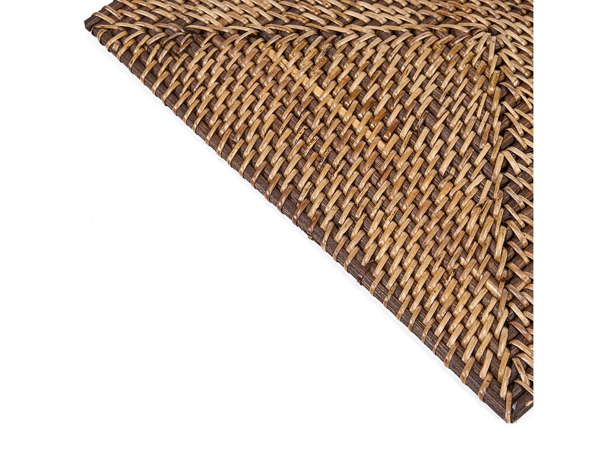 Set De Table Rectangulaire Colonial - Brun Naturel