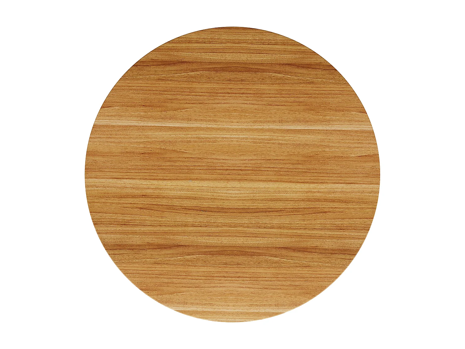 Ronde bartafel - 60 x 60 x 91 cm - met schuifdeur + planken - houtlook - MDF + metaal - naturel