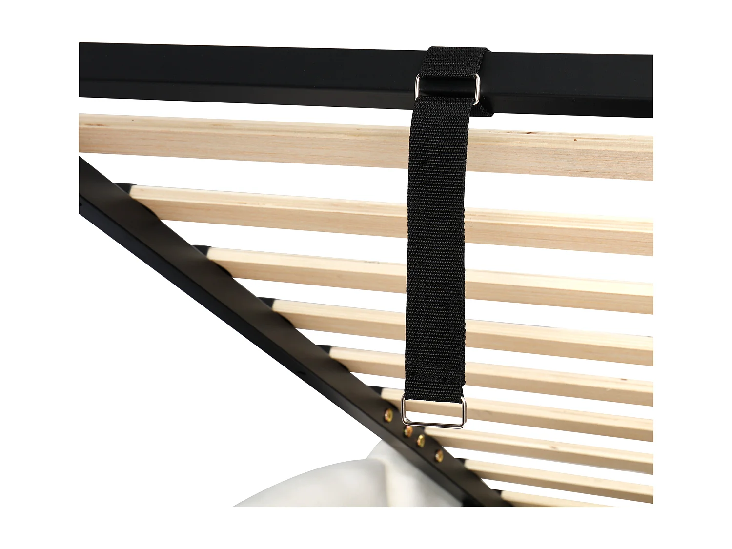 Lit coffre rembourré enfant - 90 x 190 cm - avec sommier à lattes + USB + tête de lit L - velours - beige