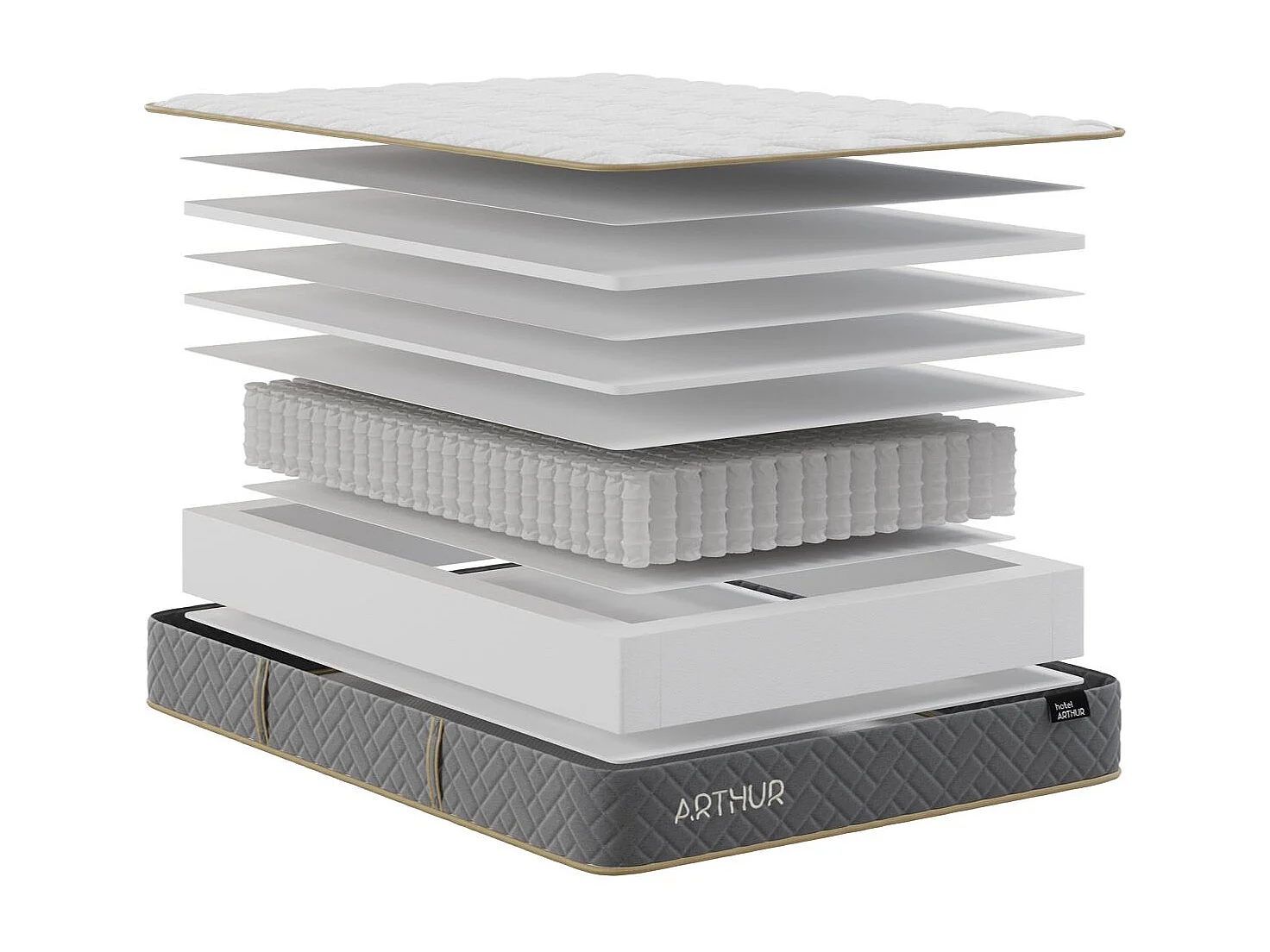 Arthur Sleep Hotel Arthur 1000 Mattress - Medium Firm - Super King
