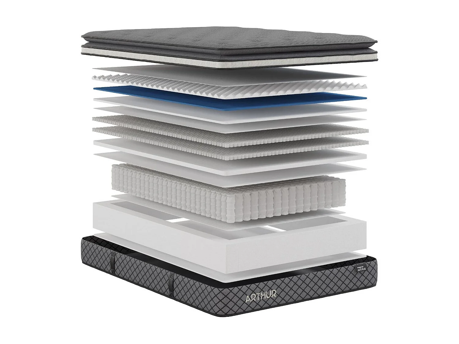 Arthur Sleep Emperor Arthur Medium Firm Hybrid Mattress - Double