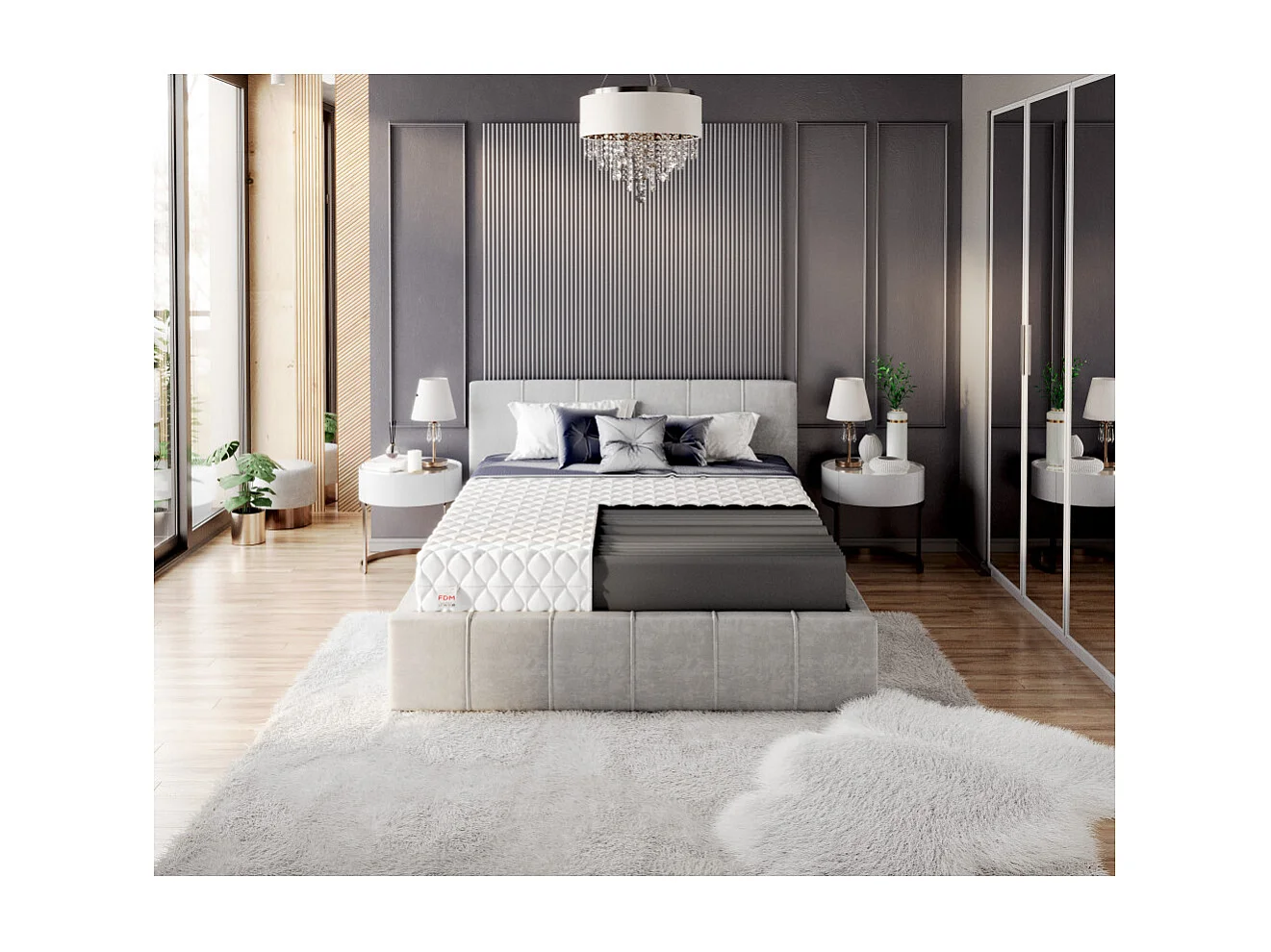 Matelas LIVIA MAX  - 21cm - Mousse polyuréthane T25  120 x 200 cm cm