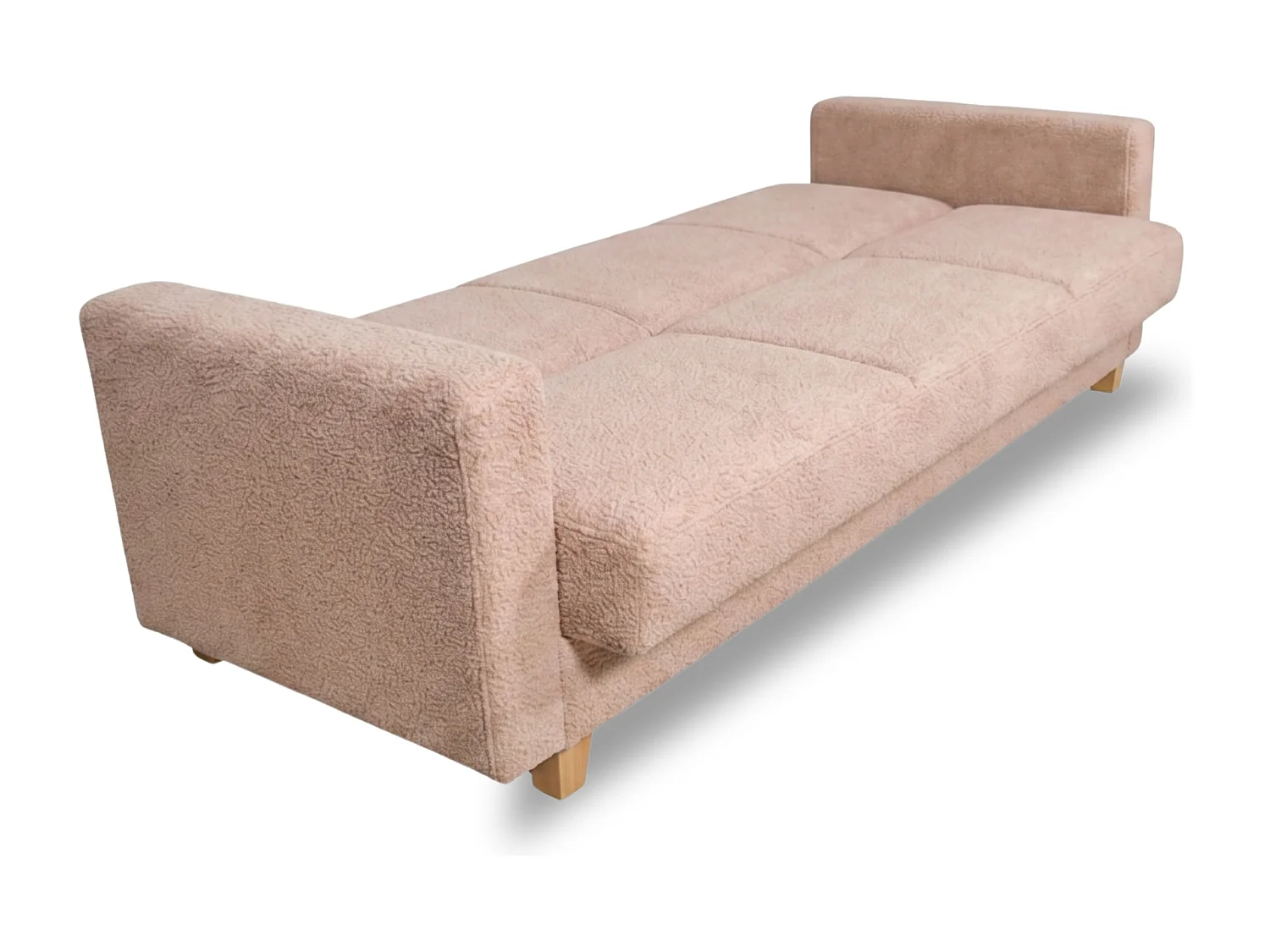 Canapé-lit HAVEN 210 cm – élégant canapé convertible avec coffre de rangement pour literie, beige
