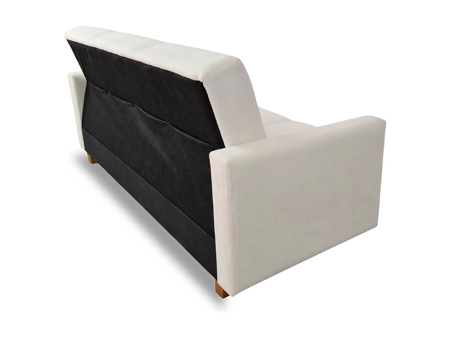 Canapé-lit HAVEN 210 cm – élégant canapé convertible avec coffre de rangement pour literie, blanc