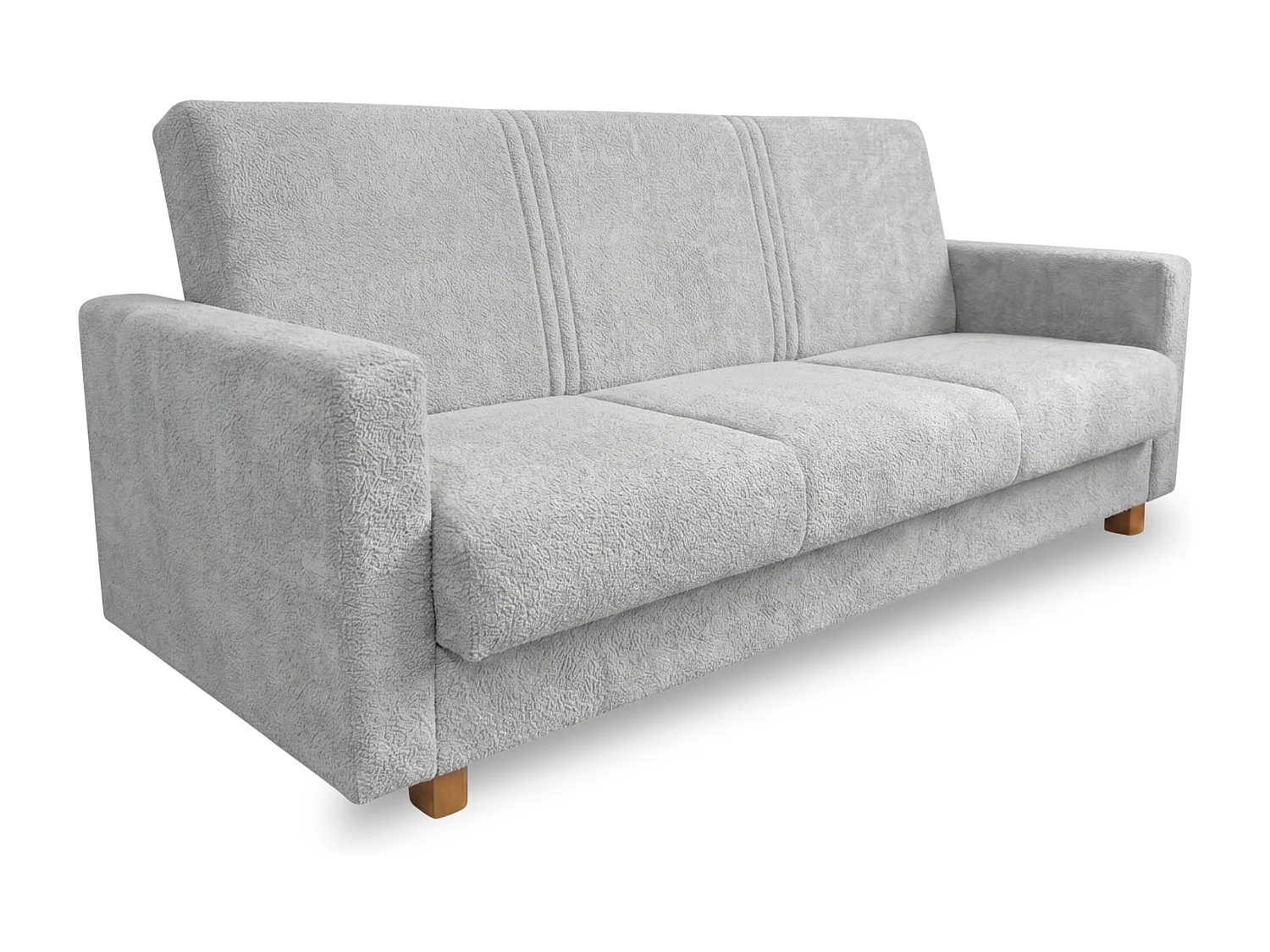 Canapé-lit HAVEN 210 cm – élégant canapé convertible avec coffre de rangement pour literie, gris