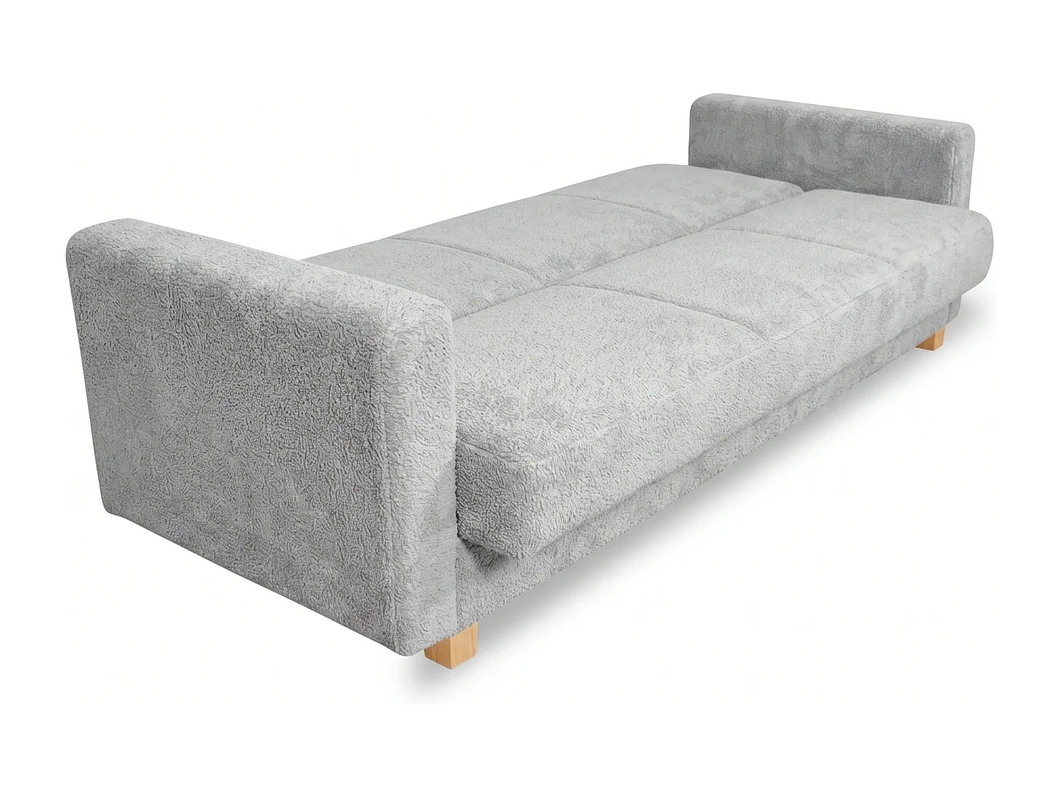 Canapé-lit HAVEN 210 cm – élégant canapé convertible avec coffre de rangement pour literie, gris