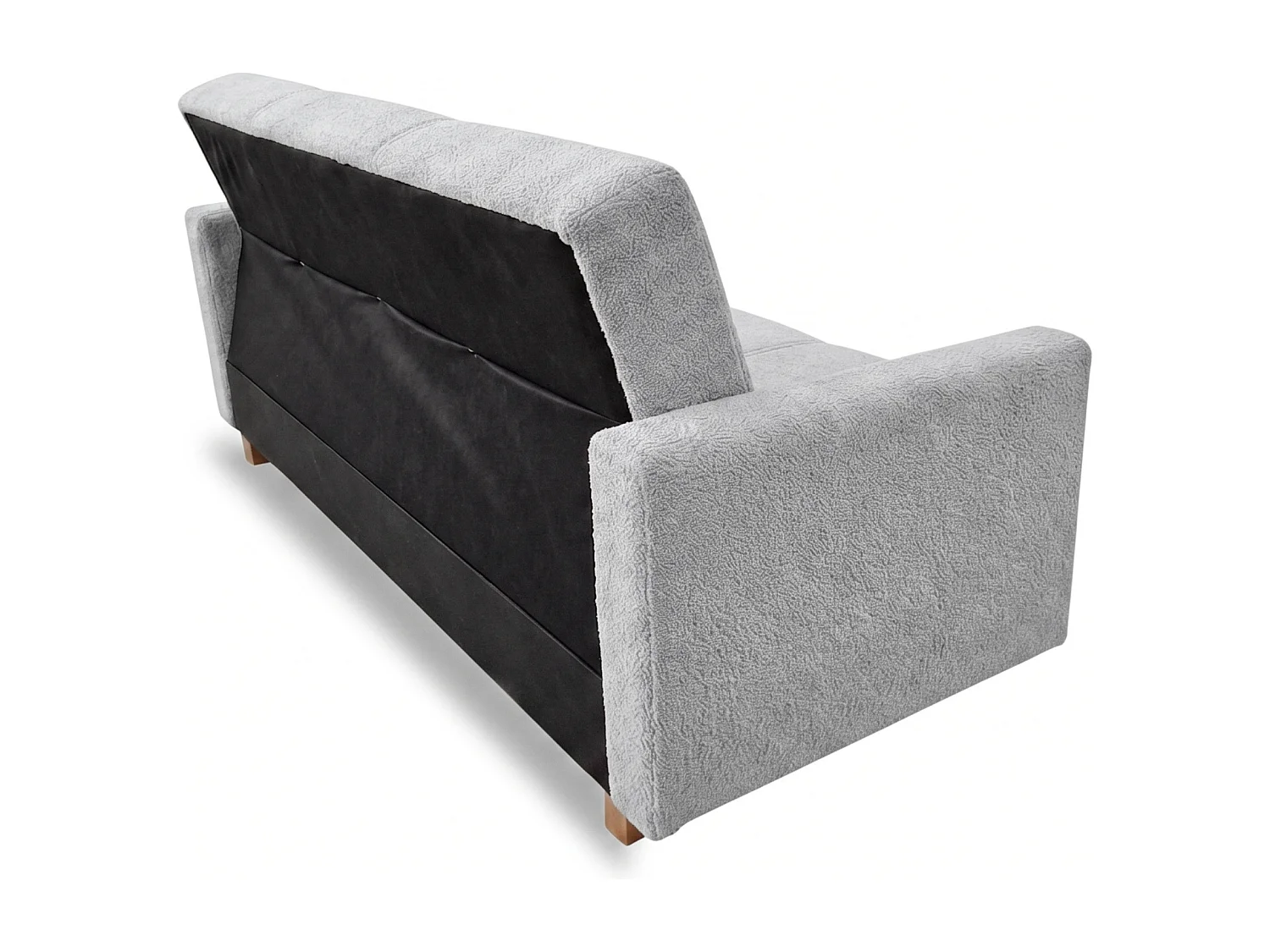 Canapé-lit HAVEN 210 cm – élégant canapé convertible avec coffre de rangement pour literie, gris