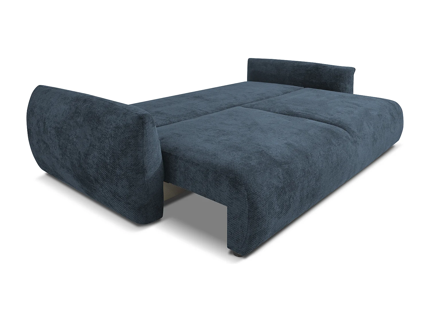 Canapé convertible ZEPHIRA 238 cm – canapé confortable avec coffre de rangement et surface de couchage 196 × 140 cm, bleu marine